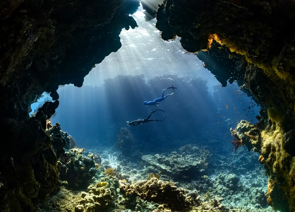 울릉도 수중 동굴